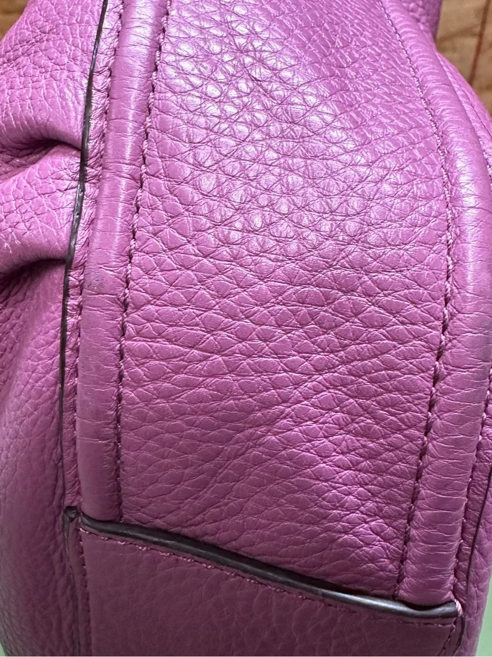 Coach Avery Pebbled Leather Hobo Shoulder Bag